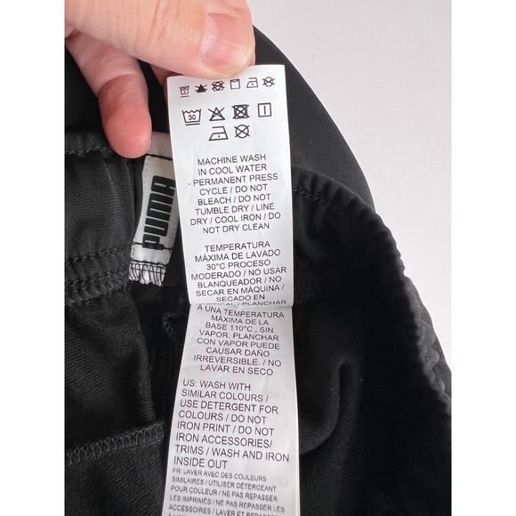 PUMA Men's Size Small Track Pants with White Side Taping Black - Picture 13 of 13